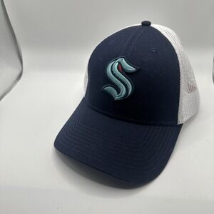 Seattle Kraken Hat NHL Mesh Snapback Blue/White American Needle